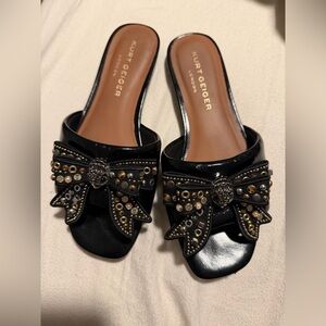 Kurt Geiger Kensington Bow Flat Embellished